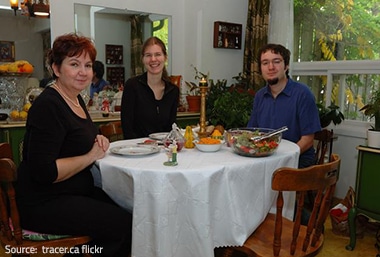 How to wrap the dining room